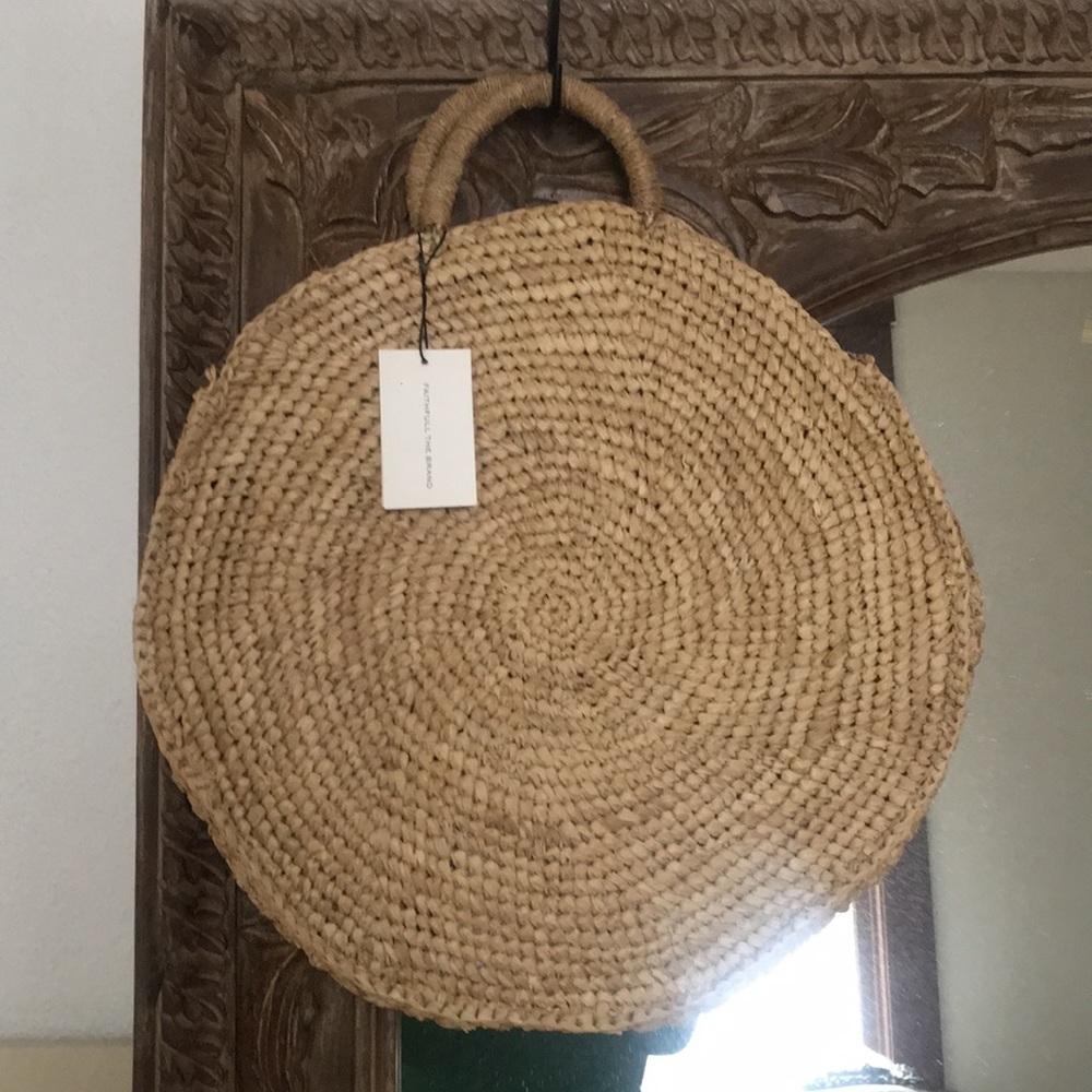 NWT FAITHFULL THE BRAND STRAW TOTE